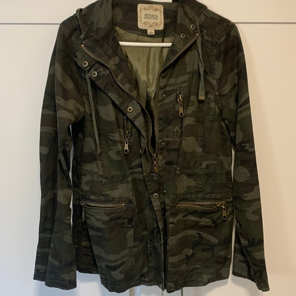 Zenana Outfitters Jackets & Blazers - Camouflage Women’s Jacket